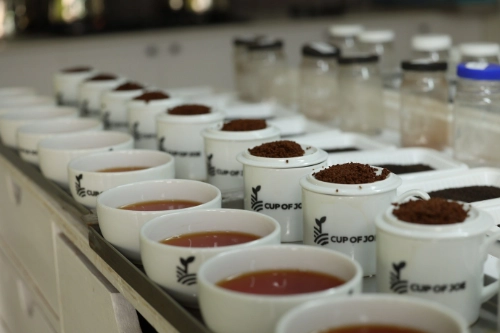 Cups containing different grades of tea - Cup of Joe